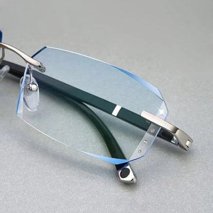 Spectacle Lens Power +100 To +400 Frameless Presbyopia Glasses Vision Care Vintage Farsightedness Reading Glasses